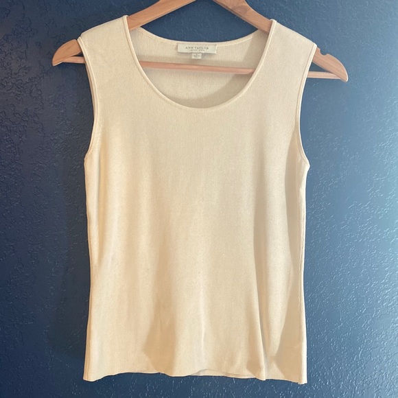 Ann Taylor Sleeveless Silk and Cotton Tank - Picture 1 of 4